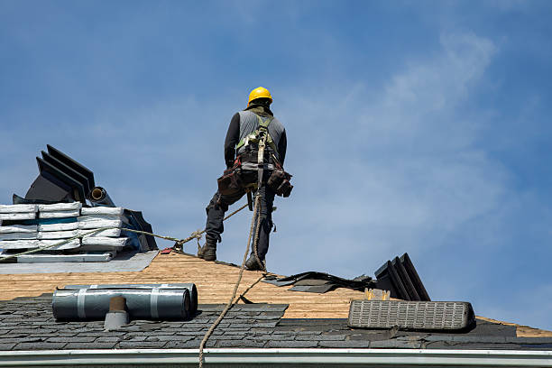 Professional Roofing technician working in Marion, CT